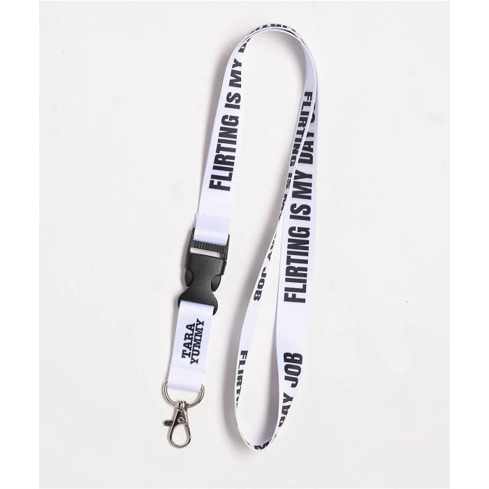 Tara Yummy 【 Flirting Is My Day Job White Lanyard Women's White 】 白色 ホワイト レディース 白色 ホワイト