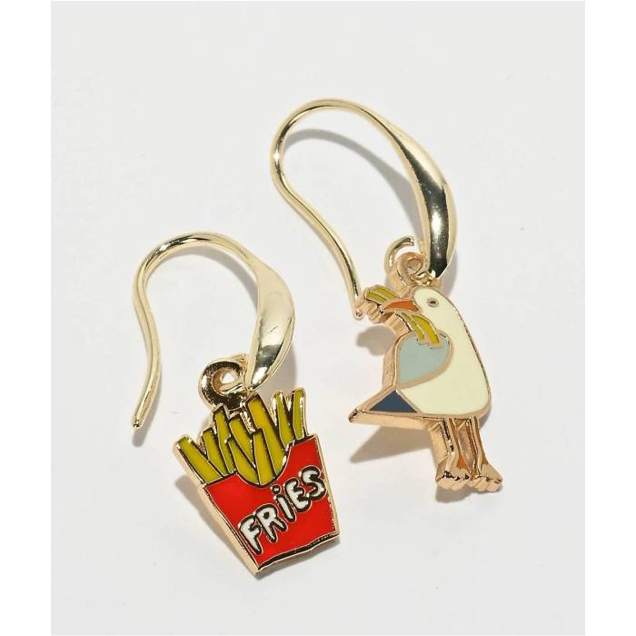 イエローオウルワークショップ Yellow Owl Workshop 【 Seagull & Fries Earrings Women's Gold 】 イヤリング レディース ゴールド