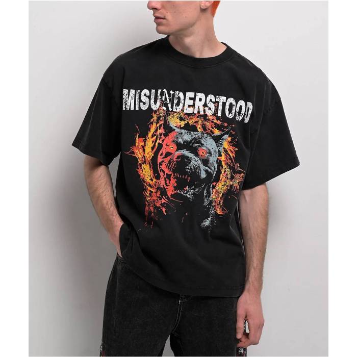 Ninth Hall 【 Misunderstood Black T-Shirt Men\u0027s Charcoal 】 黒いこと 黒いこと プルオーバー メンズ 濃灰色