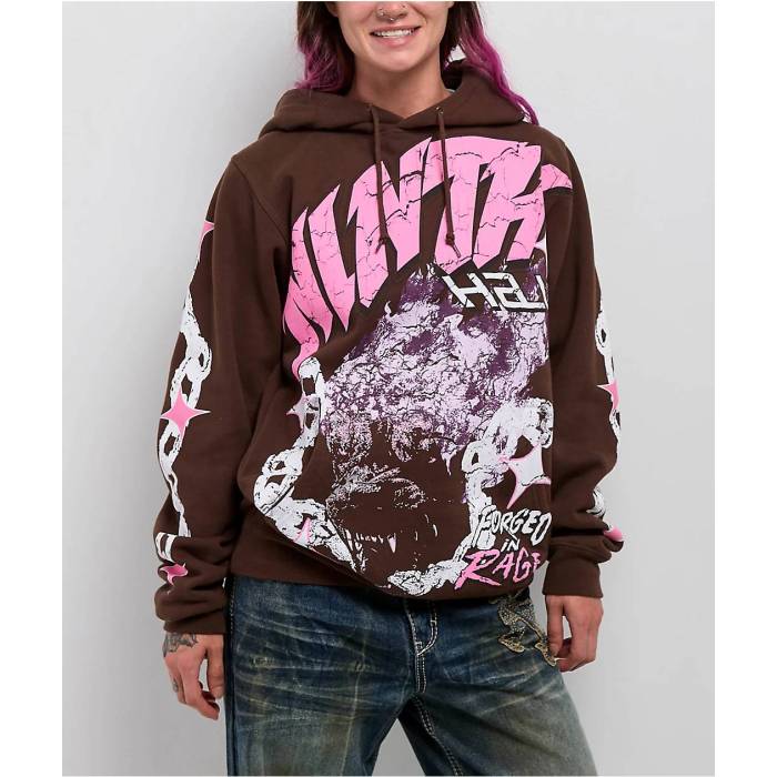 Ninth Hall 【 Forged In Rage Brown Hoodie Women's Brown 】 茶色 ブラウン フーディー パーカー レディース 茶色 ブラウン|スニケス