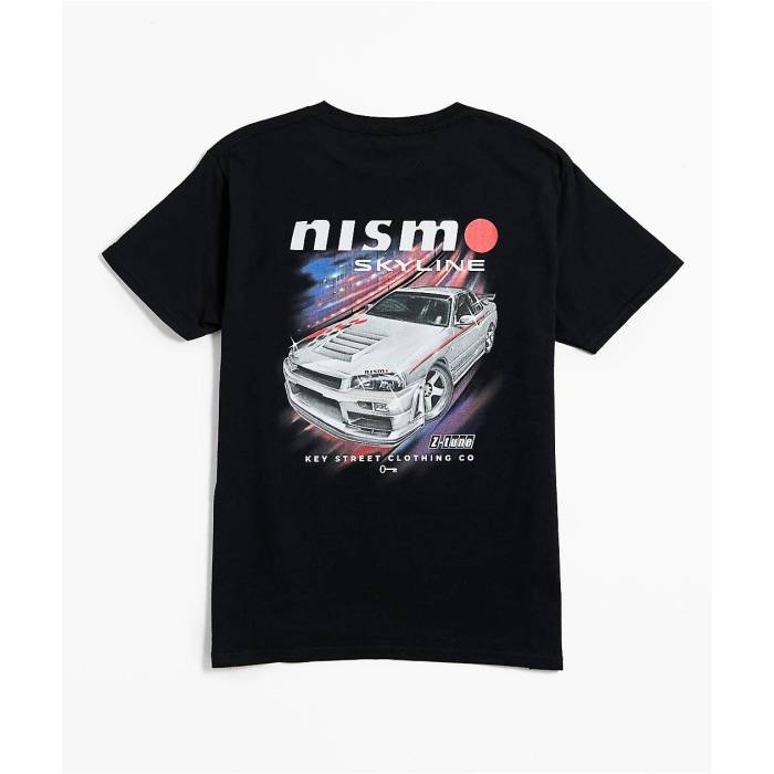 Key Street 【 X Nismo Kids Skyline Black T-Shirt Kids\u0027 Black 】 黒いこと 黒いこと プルオーバー 黒いこと 黒いこと