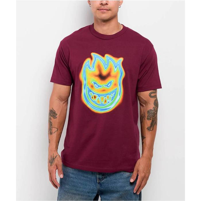 スピットファイア Spitfire 【 Radioactive Bighead Red T-Shirt Men\u0027s Red 】 Red 赤・赤いこと プルオーバー メンズ Red 赤・赤いこと