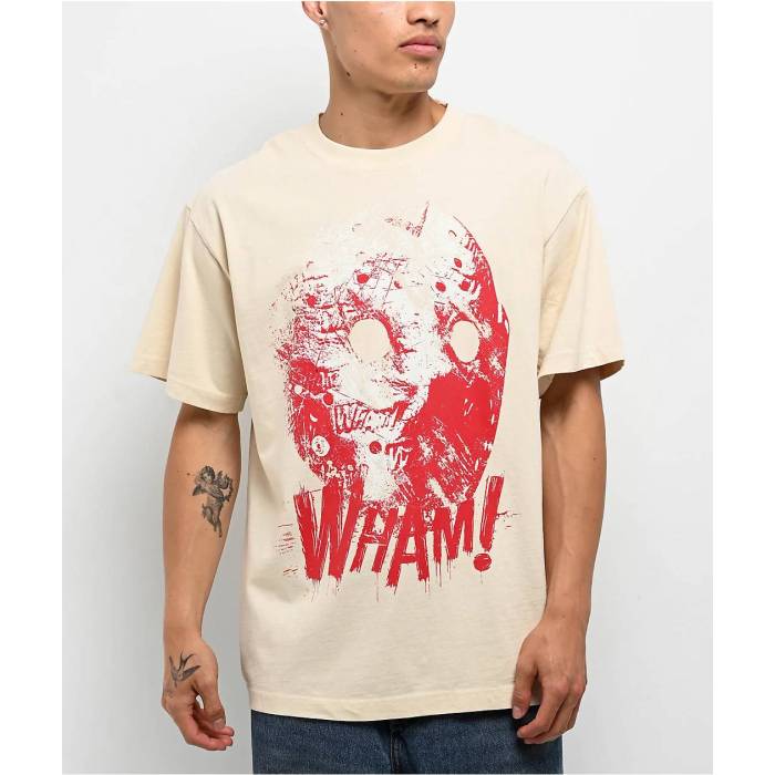 Wham! By Lil Baby 【 Mask Cream T-Shirt Men\u0027s Natural 】 皮膚軟化剤 プルオーバー メンズ 自然的