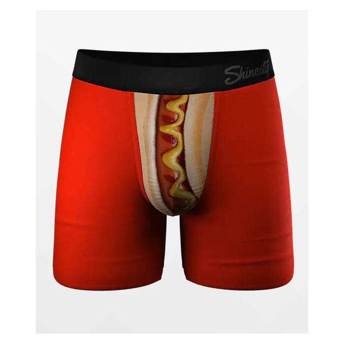 Shinesty 【 Coney Island Hot Dog Ball Hammock Boxer Briefs Men's Red 】 メンズ Red 赤・レッド|スニケス