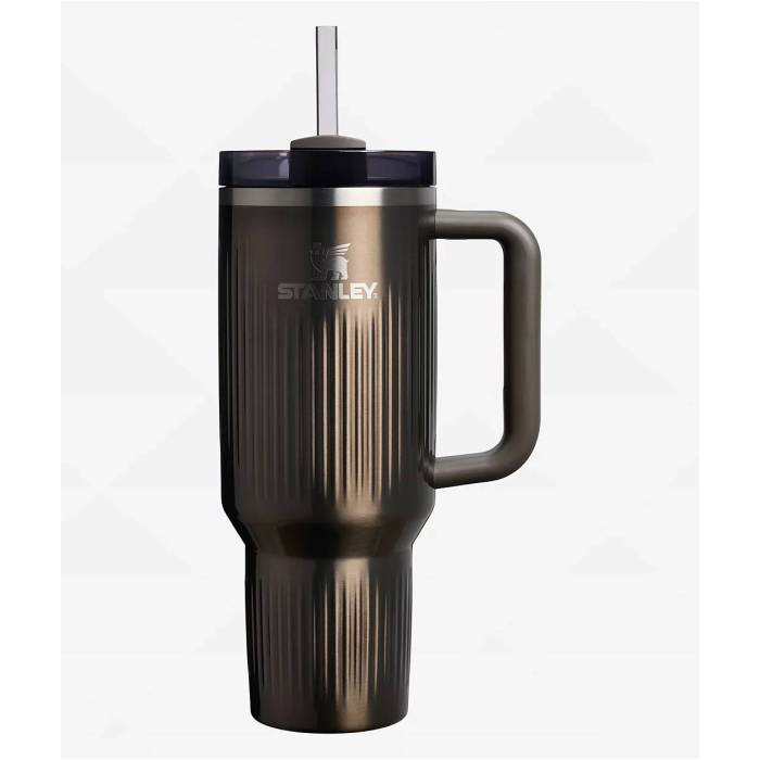 Stanley 【 The Quencher H2.0 Gunmetal Shine Fluted Tumbler 40 Oz Men's Brown 】 メンズ 茶色 ブラウン