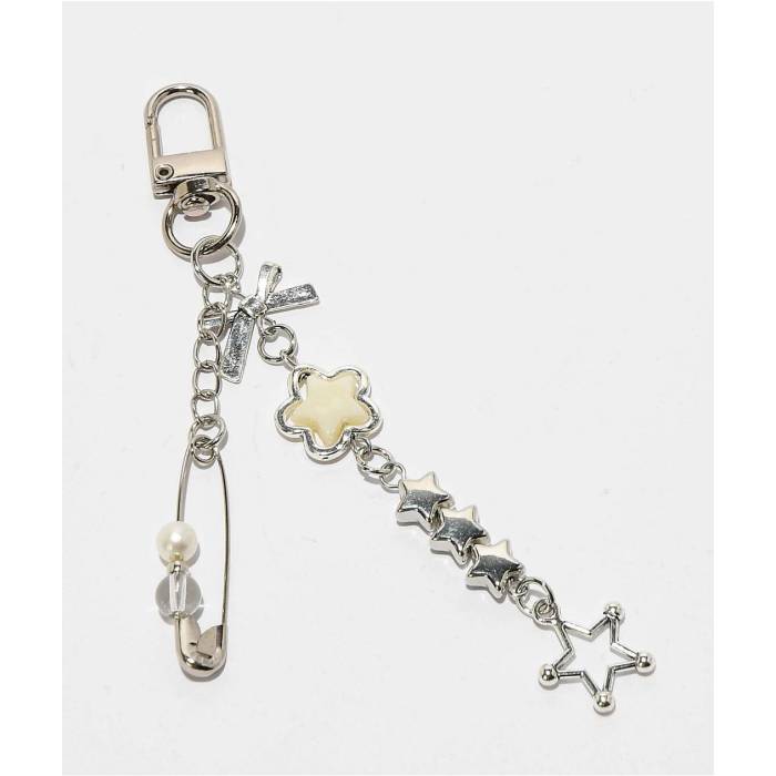 ペタルズアンドピーコックス Petals And Peacocks 【 Starry Eyed Silver & White Bag Charm Men's Multicolor 】 Silver 銀色・シルバー 白色 ホワイト バッグ メンズ｜スニケス