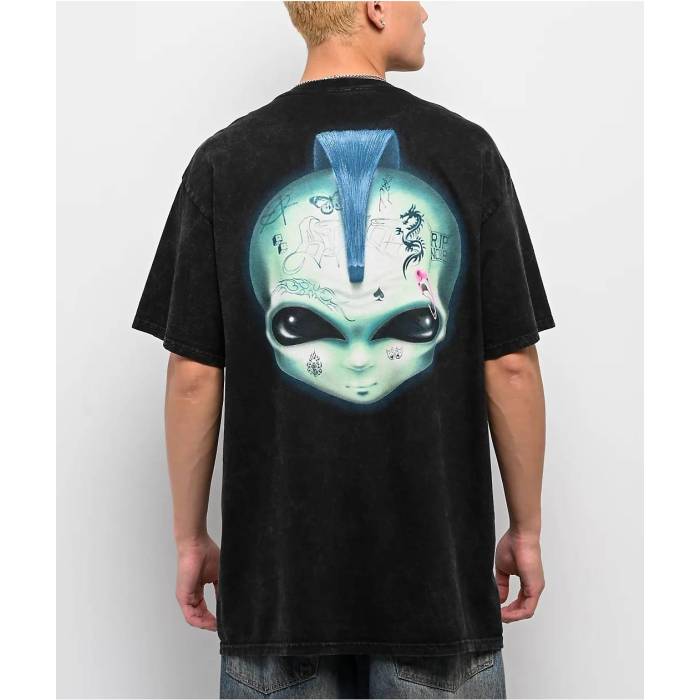 リップンディップ Ripndip 【 Squabble Up Black Wash T-Shirt Men's Black 】 黒色 ブラック Tシャツ メンズ 黒色 ブラック