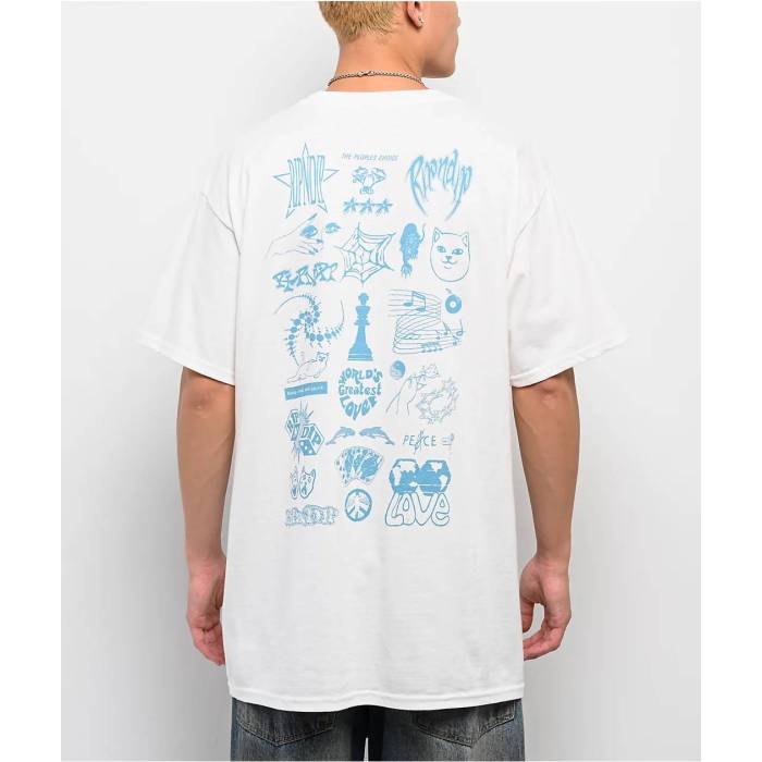 リップンディップ Ripndip 【 Peoples Choice Bone T-Shirt Men's White 】 チョイス Tシャツ メンズ 白色 ホワイト