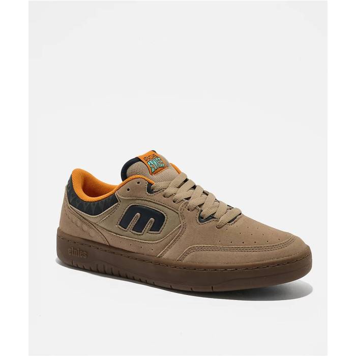 エトニーズ Etnies 【 X Apache Loot Tan & Gum Skate Shoes Men's Grey 】 Skate スケート シューズ 運動靴 メンズ 灰色 グレー