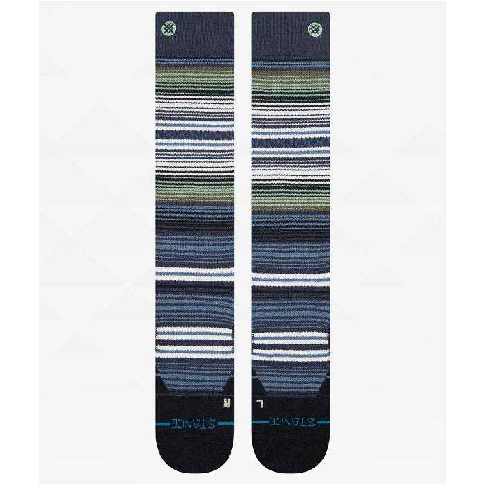 スタンス Stance 【 Curren Performance Wool Snow Socks Men's Navy 】 パフォーマンス ソックス・靴下 メンズ 紺色 ネイビー｜スニケス 13,845円