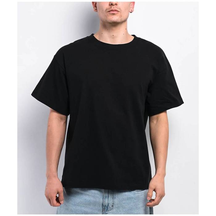 Ita 【 Portal Black Boxy T-Shirt Men\u0027s Black 】 黒いこと 黒いこと プルオーバー メンズ 黒いこと 黒いこと