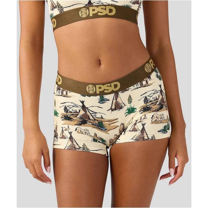 ピーエスディーアンダーウェア Psd Underwear 【 Psd X Hooey Vintage Boyshort Underwear Women's Multicolor 】 vintage ビンテージ・ヴィンテージ アンダーウェア 下着 レディース｜スニケス