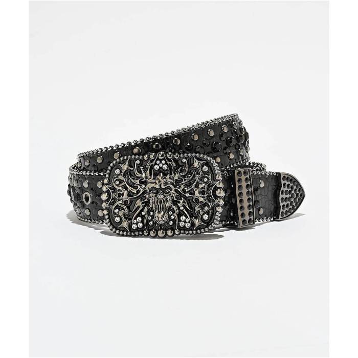Vitriol 【 Biospider Rhinestone Black Belt Men's Black 】 黒色 ブラック ベルト メンズ 黒色 ブラック