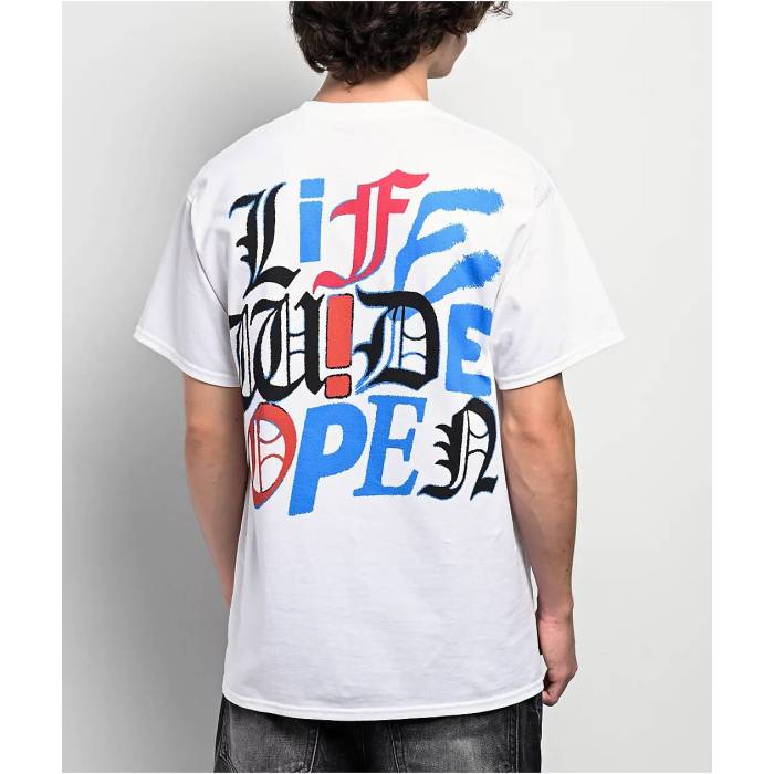Cboystv 【 Scrambled White T-Shirt Men\u0027s White 】 白いこと 白いこと プルオーバー メンズ 白いこと 白いこと