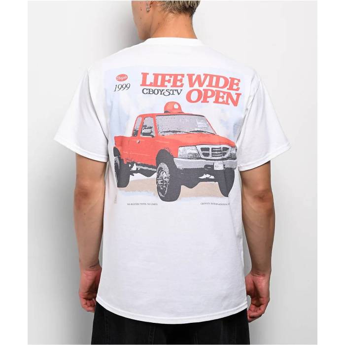 【★百貨店SALE★6/11真夜中2時迄】Cboystv 【 Ranger White T-Shirt Men\u0027s White 】 レンジャー 白いこと 白いこと ティーシャツ メンズ 白いこと 白いこと