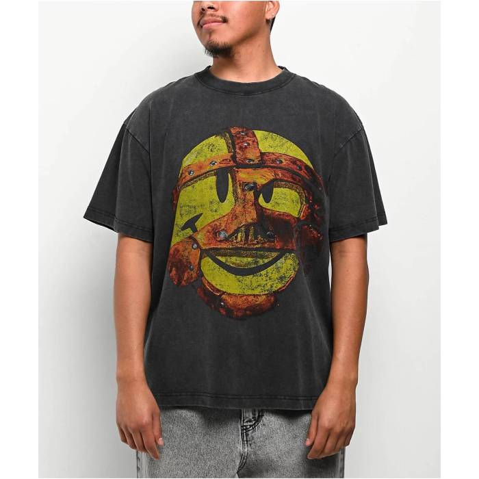 Wwe 【 Mankind Have A Nice Day Black Wash T-Shirt Men's Black 】 黒色 ブラック Tシャツ メンズ 黒色 ブラック