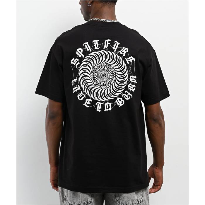 スピットファイア Spitfire 【 Webbed Black T-Shirt Men's Black 】 黒色 ブラック Tシャツ メンズ 黒色 ブラック
