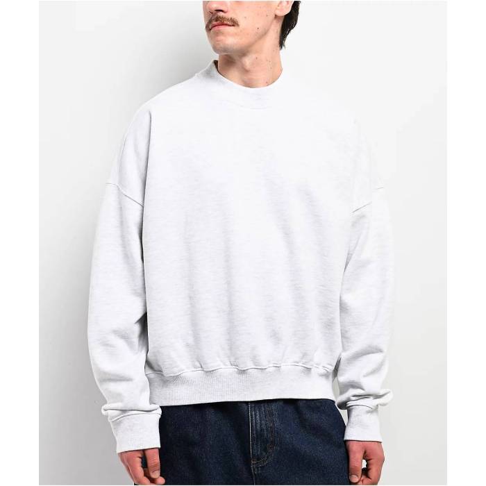 【★百貨店SALE★6/11十二時2時迄】Shaka Wear 【 Heather White Crop Crewneck Sweatshirt Men\u0027s Light Pastel Grey 】 heather ギョリュウモドキ 白いこと 白いこと Crop クロップ 汗水 調教師 メンズ 薄墨色 薄墨色
