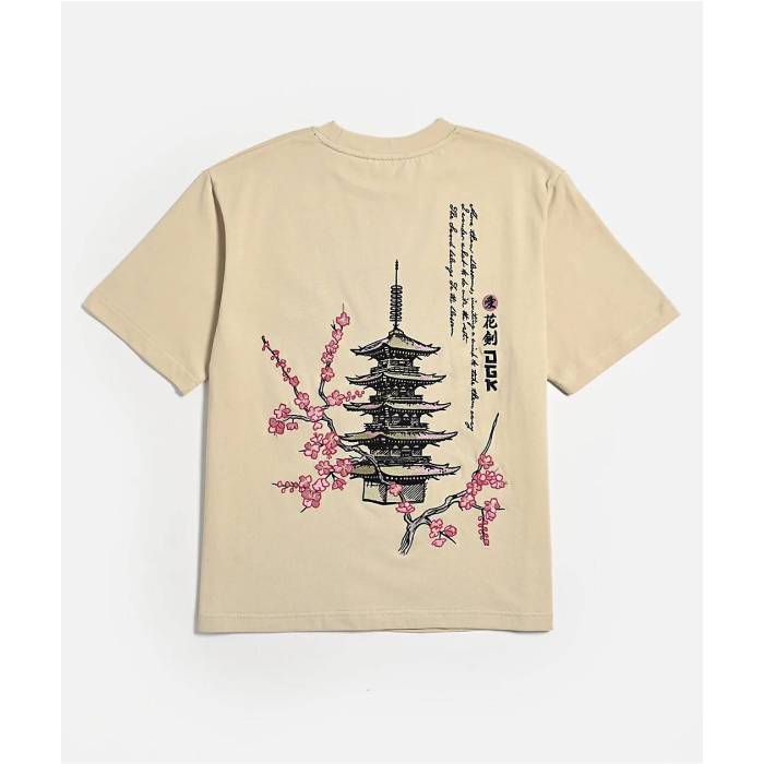 【★百貨店SALE★6/11真夜中2時迄】DGK Dgk 【 Kids Haiku Tan T-Shirt Kids\u0027 Natural 】 ティーシャツ 自然的