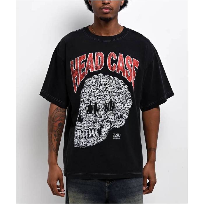 【★百貨店SALE★6/11真夜中2時迄】Lurking Class By Sketchy Tank 【 Head Case Black T-Shirt Men\u0027s Black 】 容れもの 黒いこと 黒いこと ティーシャツ メンズ 黒いこと 黒いこと