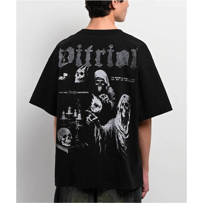 【★百貨店SALE★6/11真夜中2時迄】Vitriol 【 Reaper Black T-Shirt Men\u0027s Black 】 黒いこと 黒いこと ティーシャツ メンズ 黒いこと 黒いこと