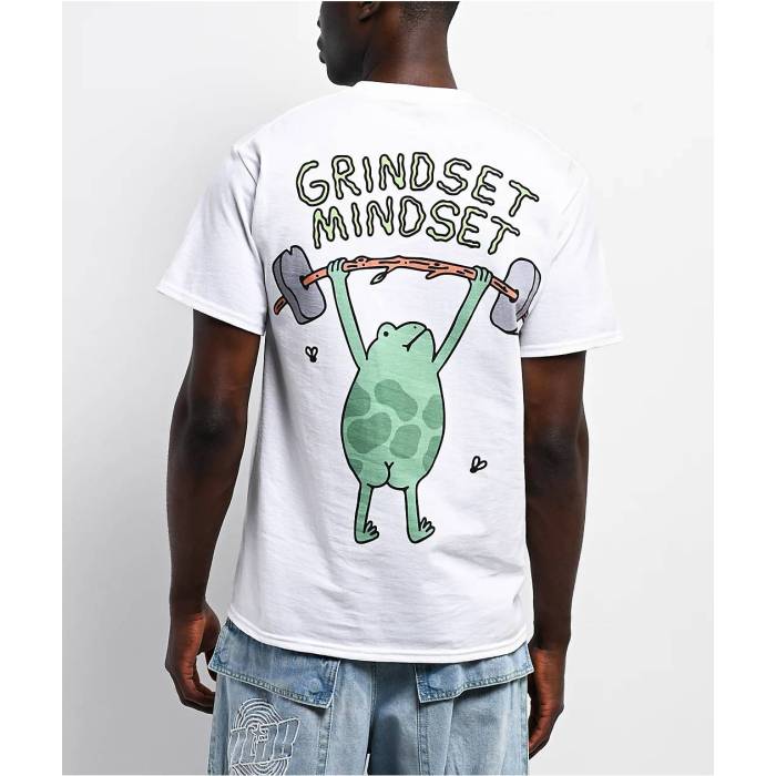 【★百貨店SALE★6/11真夜中2時迄】A.lab 【 Grindset Mindset White T-Shirt Men\u0027s White 】 白いこと 白いこと ティーシャツ メンズ 白いこと 白いこと
