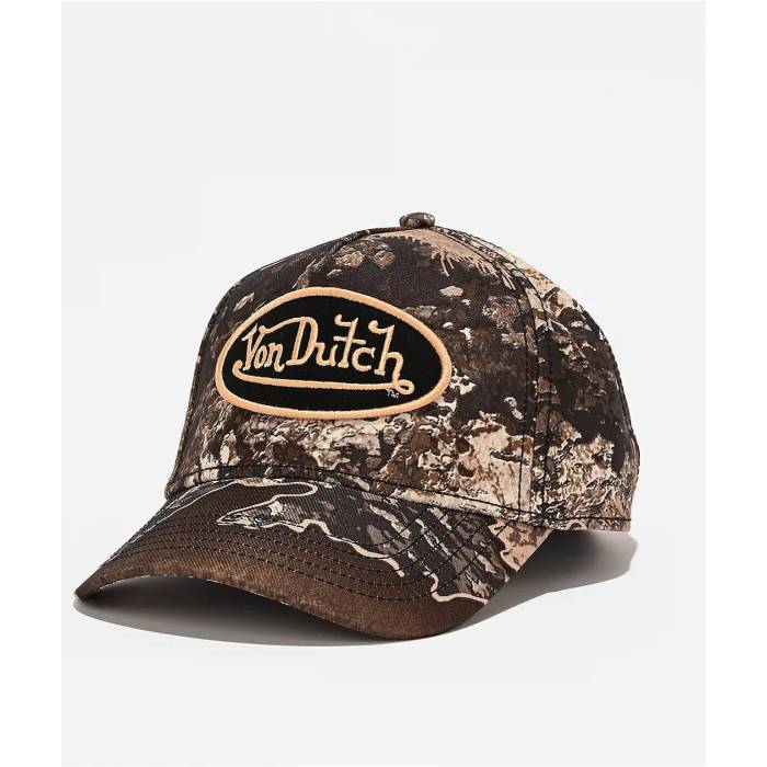 【★百貨店SALE★6/11真夜中2時迄】フォンダッチ Von Dutch 【 X Realtree Excape Green Camo Snapback Hat Men\u0027s Green 】 green 緑・緑であること 合鴨柄 Snapback スナップバック 御徒面子 メンズ green 緑・緑であること