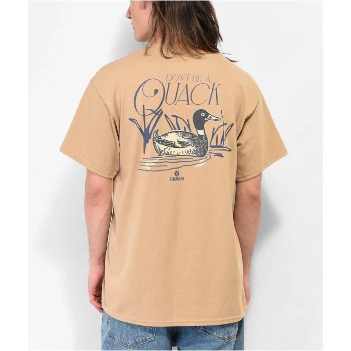 Dravus 【 Don't Be A Quack Sand T-Shirt Men's Natural 】 砂色・サンド Tシャツ メンズ ナチュラル