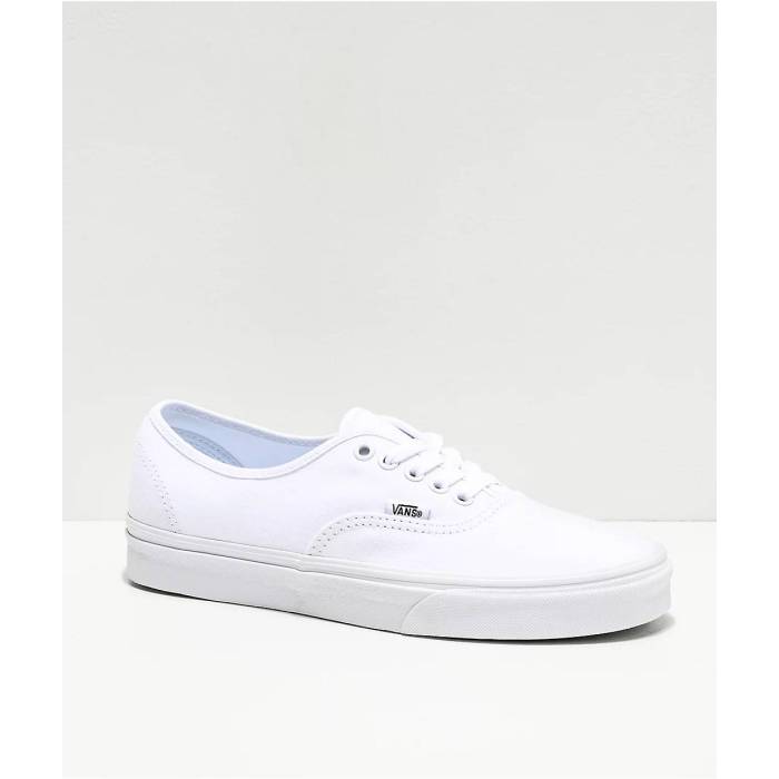 【★百貨店SALE★6/11真夜中2時迄】ヴァンズ Vans 【 Authentic White Canvas Skate Shoes Men\u0027s White 】 オーセンティック 白いこと 白いこと Skate 滑る シューズ 運動すること靴 メンズ 白いこと 白いこと