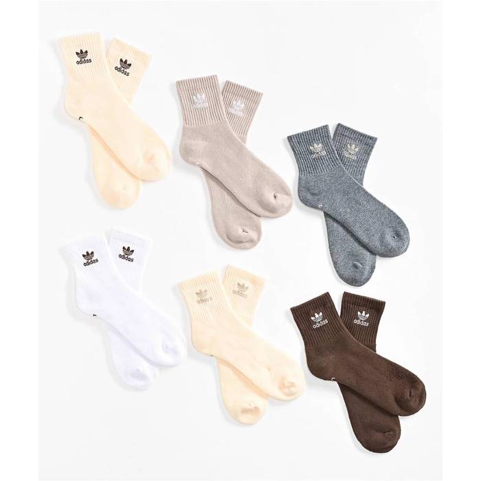 アディダス Adidas 【 Originals Trefoil 6 Pack Earth Tone Ankle Socks Men's - 】 オリジナルス トレフォイル ソックス・靴下 メンズ NULL|スニケス