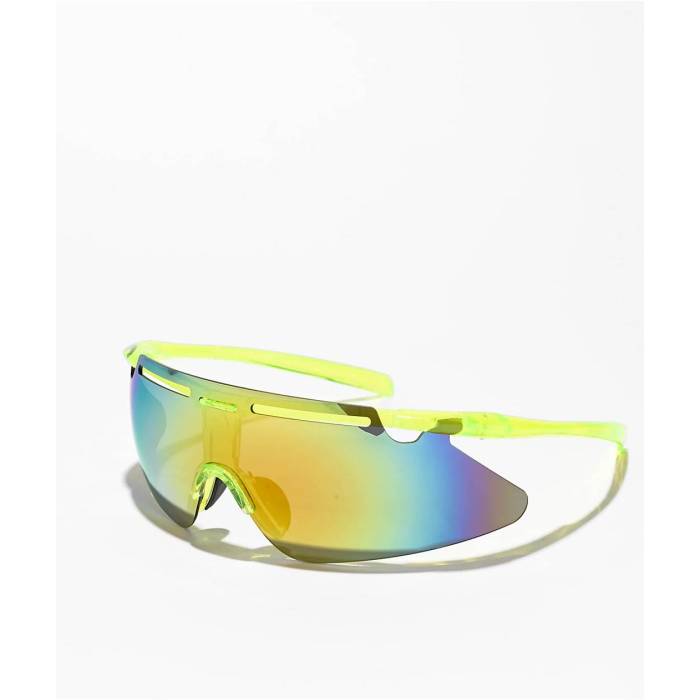 Eyeking 【 Speedy Frameless Translucent Yellow Sunglasses Men's Multicolor 】 yellow 黄色・イエロー サングラス メンズ