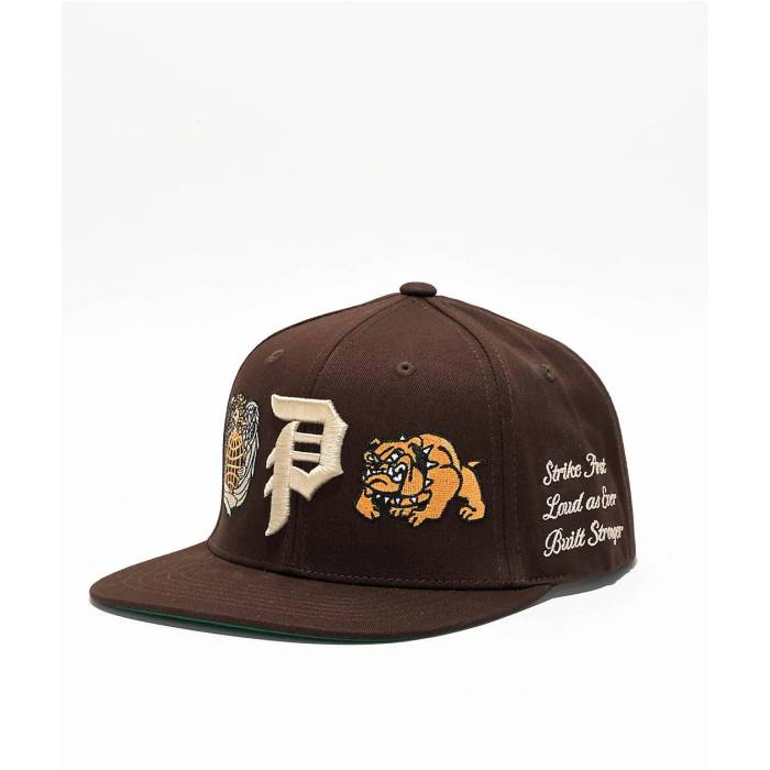 プリミティブ Primitive 【 Altar Brown Snapback Hat Men's Brown 】 茶色 ブラウン Snapback スナップバック バッグ メンズ 茶色 ブラウン｜スニケス