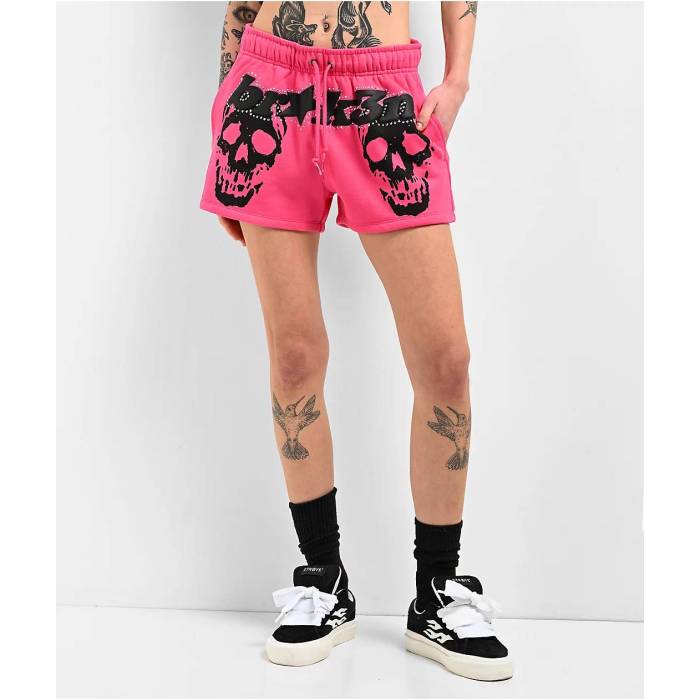 Broken Promises 【 Faceless Pink Rhinestone Sweat Shorts Women's Pink 】 pink ピンク Sweat スウェット ショーツ レディース pink ピンク|スニケス