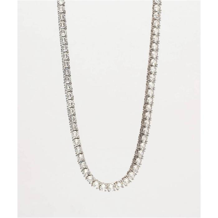 【★百貨店SALE★6/11十二時2時迄】The Gold Gods 【 White Gold Diamond 22\" Tennis Chain Men\u0027s Silver 】 白いこと 白いこと ゴールド 金剛石 庭球 メンズ Silver しろがね色・しろがね色"