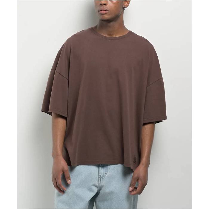 チャンピオン Champion 【 Riggins Drop Shoulder Warm Chocolate Brown Wash T-Shirt Men's Brown 】 ウォーム 茶色 ブラウン Tシャツ メンズ 茶色 ブラウン