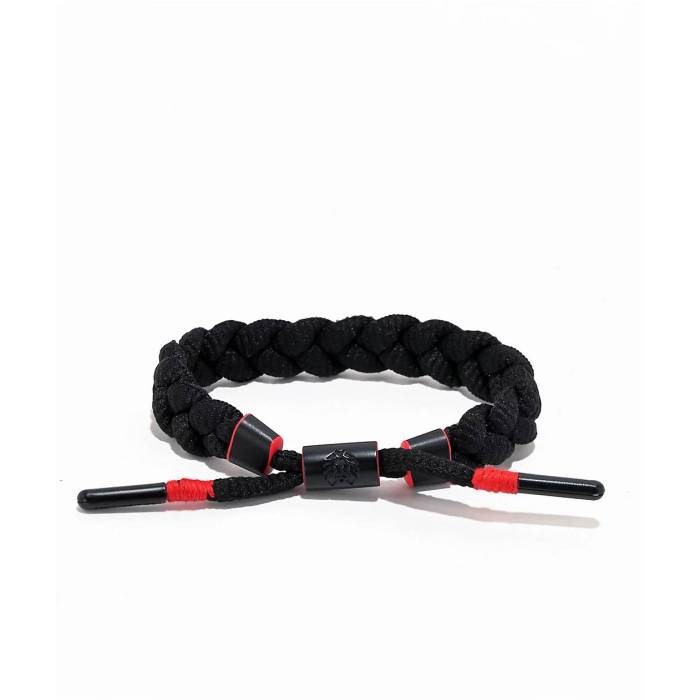 【★百貨店SALE★6/11十二時2時迄】ラスタクラット Rastaclat 【 Venture Black \u0026 Red Braided Bracelet Men\u0027s Black 】 黒いこと 黒いこと Red 赤・赤いこと 腕輪 メンズ 黒いこと 黒いこと