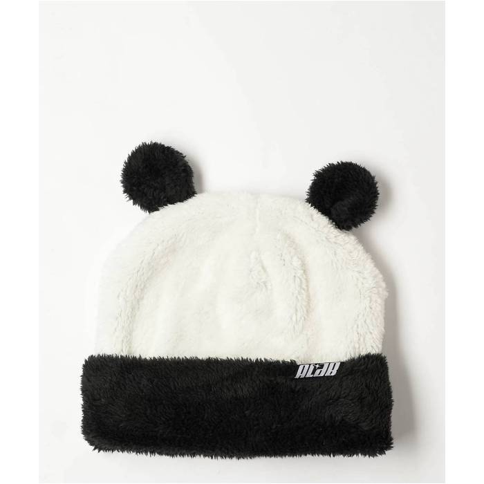 A.lab 【 Panda Black & White Beanie Men's White 】 黒色 ブラック 白色 ホワイト キャップ 帽子 メンズ 白色 ホワイト｜スニケス