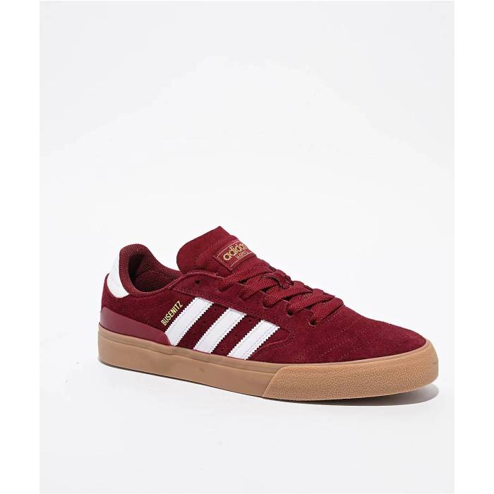 アディダス Adidas 【 Busenitz Vulc Ii Burgundy \u0026 Gum Skate Shoes Men Dark Red 】 ワイン色・バーガンディー Skate スケート シューズ 運動靴 メンズ Red 赤・レッド