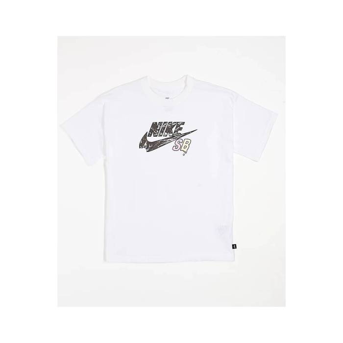 ナイキ Nike 【 Sb Kids Logo White T-Shirt Kids\u0027 White 】 エスビー ロゴタイプ 白いこと 白いこと プルオーバー 白いこと 白いこと