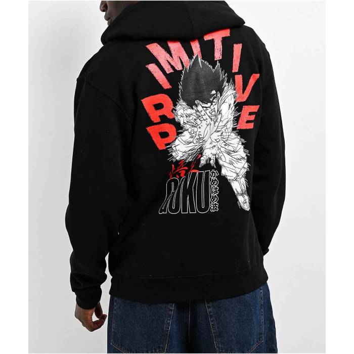 プリミティブ Primitive 【 X Dragon Ball Z Goku Energy Black Zip Hoodie Men's Black 】 ドラゴン エナジー 黒色 ブラック フーディー パーカー メンズ 黒色 ブラック
