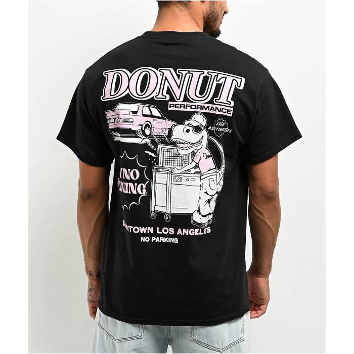 【★百貨店SALE★6/11真夜中2時迄】Donut 【 Dyno Butt Black T-Shirt Men\u0027s Black 】 黒いこと 黒いこと ティーシャツ メンズ 黒いこと 黒いこと