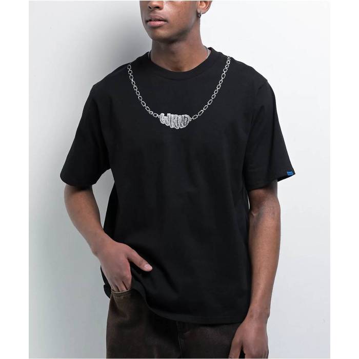 Wknd Skateboards 【 Wknd Slime Black T-Shirt Men\u0027s Black 】 黒いこと 黒いこと プルオーバー メンズ 黒いこと 黒いこと