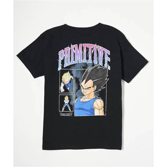 【★百貨店SALE★6/11真夜中2時迄】大時代 Primitive 【 X Dragon Ball Z Kids Vegeta Levels Black T-Shirt Kids\u0027 Black 】 火竜 黒いこと 黒いこと ティーシャツ 黒いこと 黒いこと