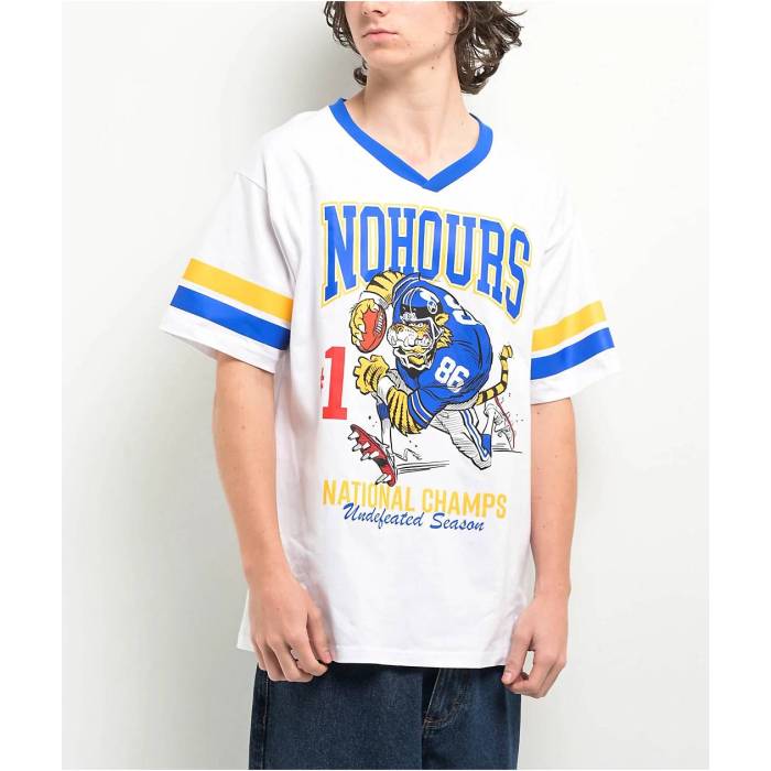 【★百貨店SALE★6/11夜夜中2時迄】Nohours 【 Champs White Football Jersey Men\u0027s White 】 白いこと 白いこと 蹴球 プルオーバー メンズ 白いこと 白いこと