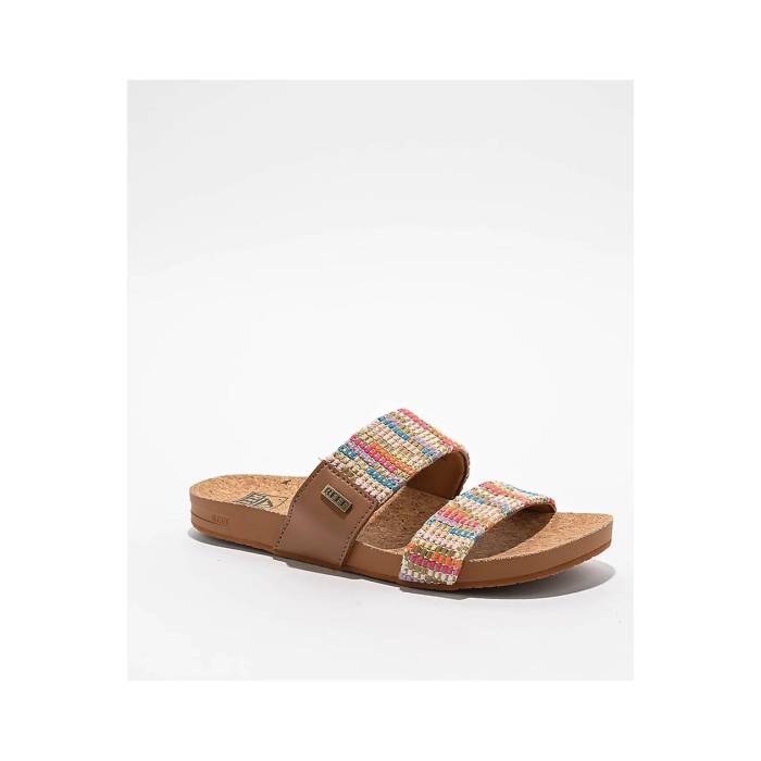 【★百貨店SALE★6/11真夜中2時迄】岩礁 Reef 【 Cushion Vista Beachy Woven Sandals Women\u0027s Natural 】 Woven ウーブン サンダル レディース 自然的