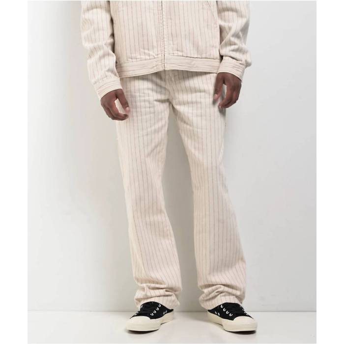ディッキーズ Dickies 【 Service Cream \u0026 Red Carpenter Pants Men\u0027s White 】 皮膚軟化剤 Red 赤・赤いこと メンズ 白いこと 白いこと