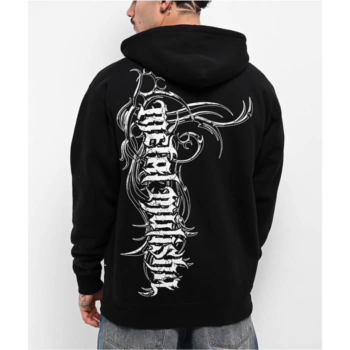 【★百貨店SALE★6/11十二時2時迄】Metal Mulisha 【 War Paint Black Zip Hoodie Men\u0027s Black 】 黒いこと 黒いこと フーディー パーカー メンズ 黒いこと 黒いこと