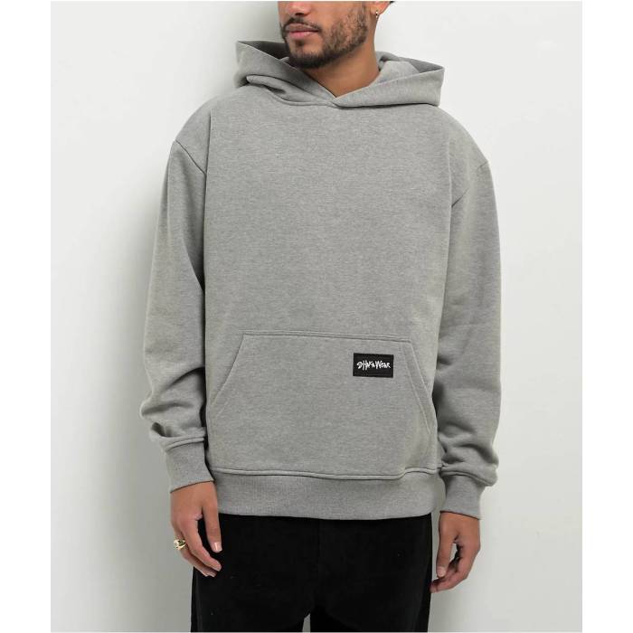 Shaka Wear 【 Essential Super Heavyweight Heather Grey Hoodie Men's Medium Grey 】 heather ヘザー 灰色 グレー フーディー パーカー メンズ 灰色 グレー