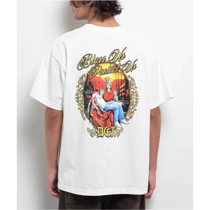 DGK Dgk 【 Protect Us Heavyweight White T-Shirt Men\u0027s White 】 白いこと 白いこと プルオーバー メンズ 白いこと 白いこと