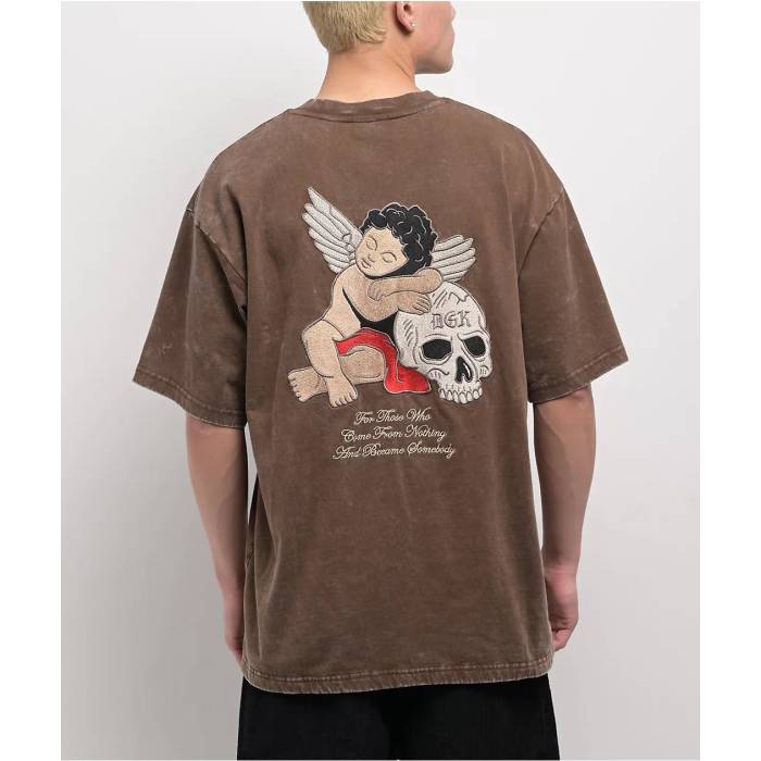 DGK Dgk 【 Represent Heavyweight Brown Wash T-Shirt Men\'s Brown 】 茶色 ブラウン Tシャツ メンズ 茶色 ブラウン